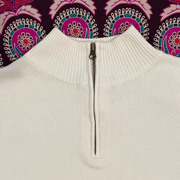 Dockers Half-Zip Sweater - White - Picture 4 of 9